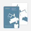 Modern Furniture Change of Address Card - Grey Blue