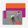 Modern, Photo Moving Announcements - Orange Scribble