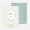 Modern, Traditionalist Embroidery Moving Announcements - Canvas