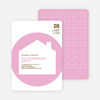 Spiral House Moving Cards - Cotton Candy Pink