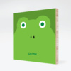 Frog Face Modern Wall Art - Paper Culture Green