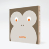 Monkey Face Modern Wall Art - Mocha