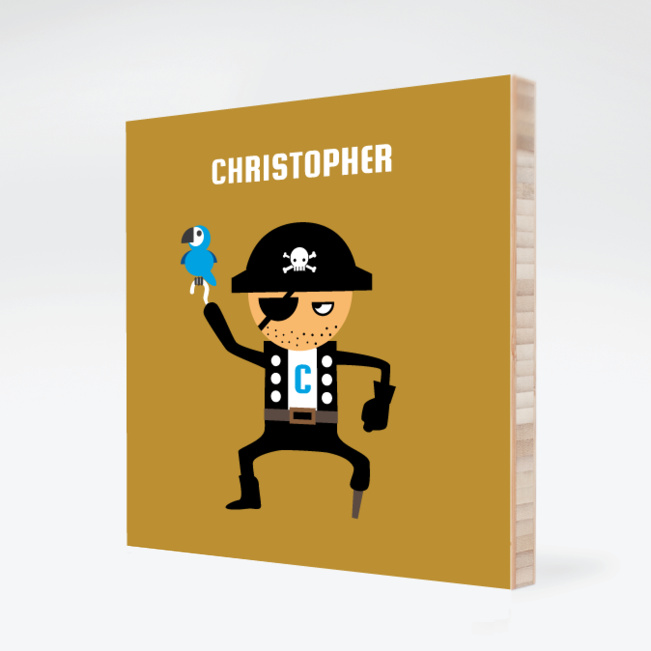 Shiver Me Timbers Pirate Bamboo Wall Art - Ginger