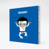 Wax On Wax Off Karate Black Belt Bamboo Wall Art - Blue Ninja