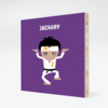 Wax On Wax Off Karate Black Belt Bamboo Wall Art - Purple Punch