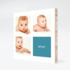 All Square Photo Bamboo Wall Art - Cool Blue