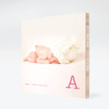 Baby Monogram Bamboo Wall Art - Cotton Candy