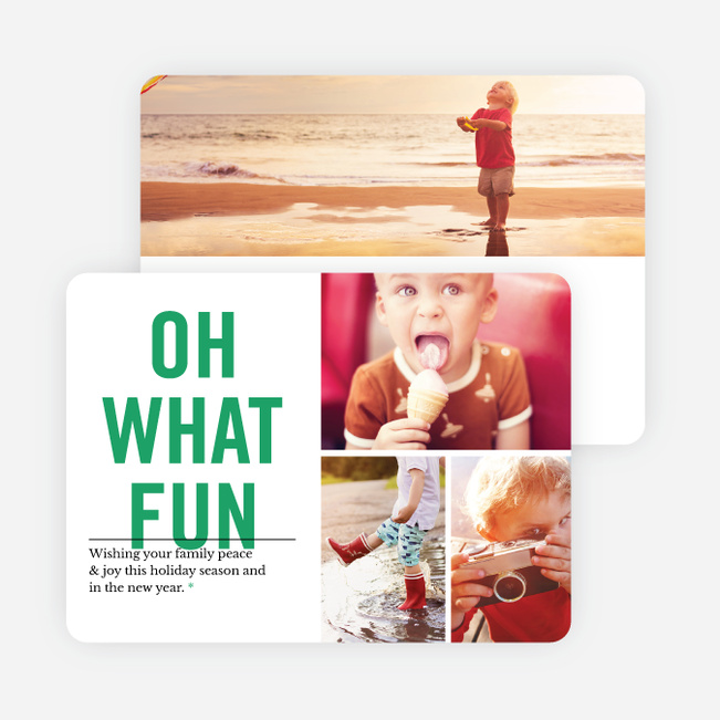 Picture Fun Christmas Cards - Green