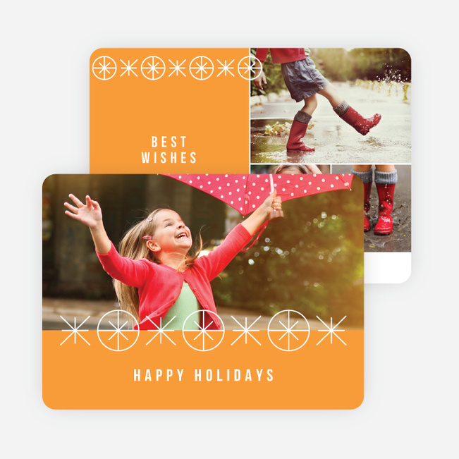 Joyful Ornaments Holiday Cards - Orange