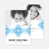 Sweater Pattern Christmas Cards - Blue