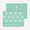 Snowflake Decoration Christmas Cards - Blue