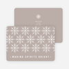 Snowflake Decoration Christmas Cards - Gray