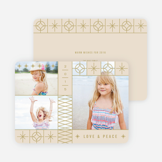 Stars and Stripes Holiday Cards - Beige