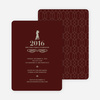 Dance Dance Not So Revolution New Year’s Invitations - Cabernet Red