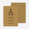Dance Dance Not So Revolution New Year’s Invitations - Tan Brown