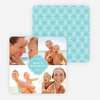 Family Crest Holiday Photo Cards - Blue