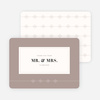 Rectangle Modernist Wedding Thank You Cards - Gray