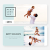 Simply Stated Holiday Cards - Blue