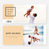 Simply Stated Holiday Cards - Orange