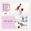 Simply Stated Holiday Cards - Purple