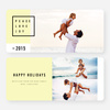 Simply Stated Holiday Cards - Yellow