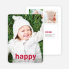 Big Statement New Year Cards - Red