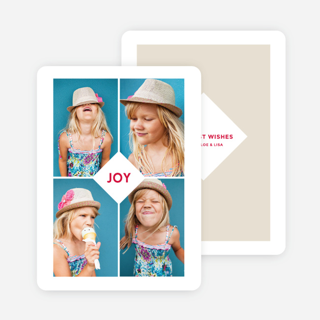 Centered Joy Holiday Cards - Beige