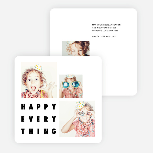 Fun Photos Holiday Cards - White