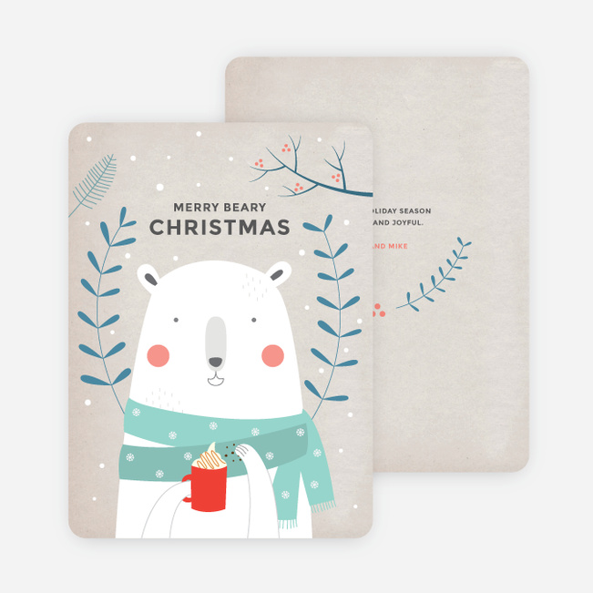 Retro Bear Holiday Cards - Multi