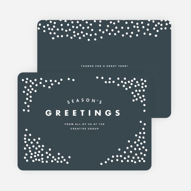 snow falling corporate holiday cards paper culture christmas return address labels free shipping