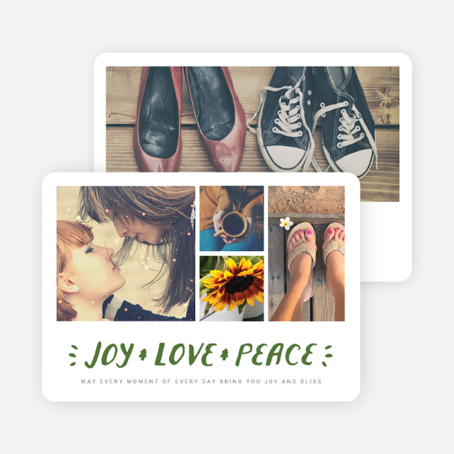 Three Wishes Holiday Cards - Green