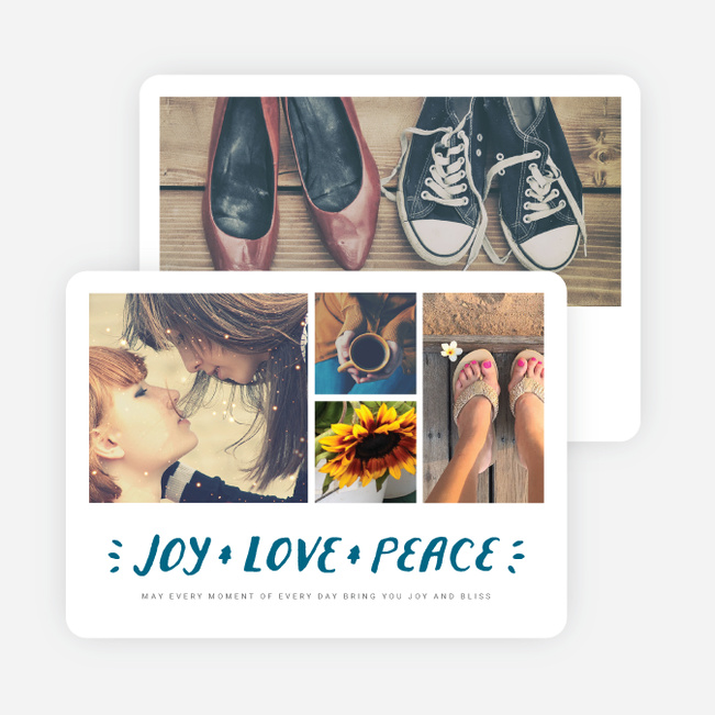Three Wishes Holiday Cards - Blue