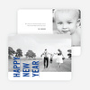 Standing Tall New Year Cards - Blue