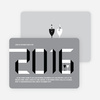 2010 New Year’s Eve Party Invitations - Silver Grey