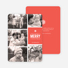 Merry Photos Holiday Cards - Red