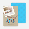 Merry Stockings Holiday Photo Cards - Baby Blue