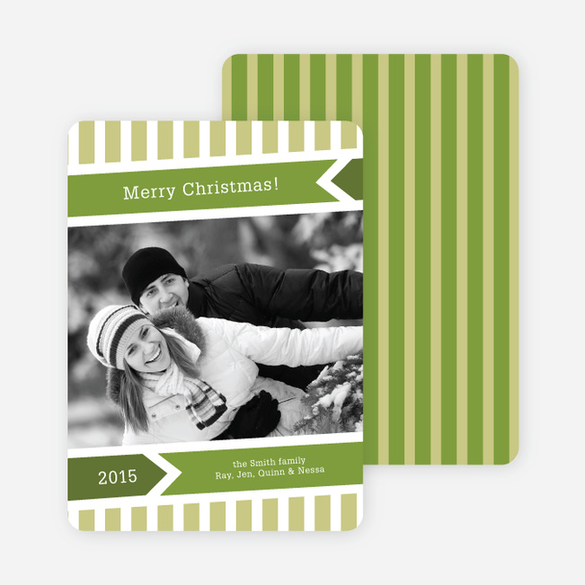 Modern Merry Christmas Cards - Lemongrass