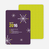 New Year’s Fireworks New Year’s Invitations - Plum