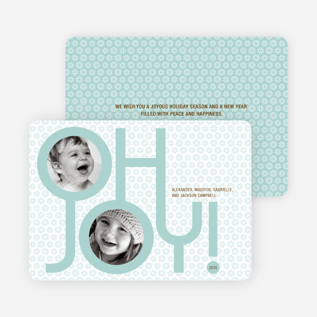 Oh Joy Modern Photo Cards - Seafoam