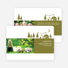 Woodsy Green Farm Holiday Cards - Brown