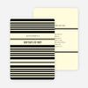 Abstract Stripes New Year’s Invitations - Ecru