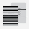 Abstract Stripes New Year’s Invitations - Pewter
