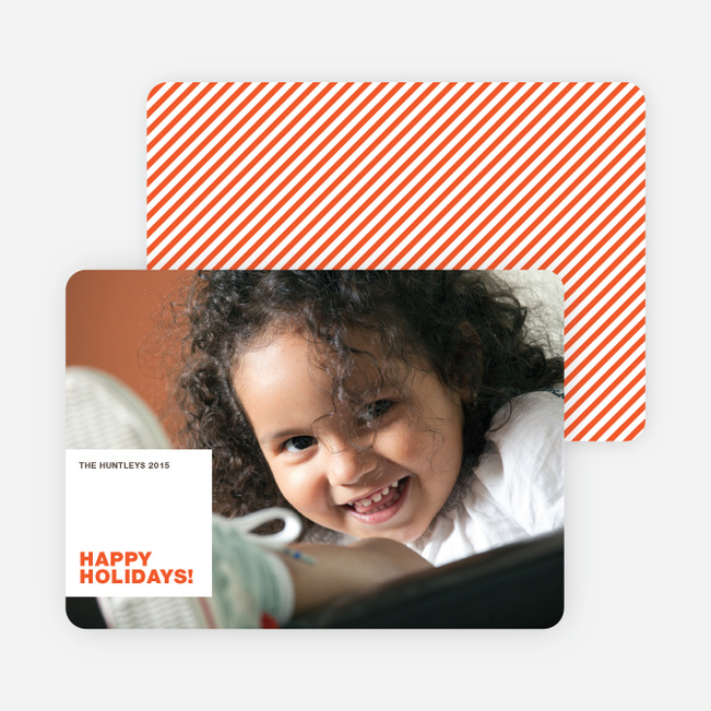 All Square Happy Holidays from Paper Culture - Persimmon