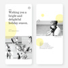 Bright and Delightful Holiday Cards - Yellow