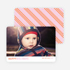 Diagonal Stripes Holiday Cards - Orange