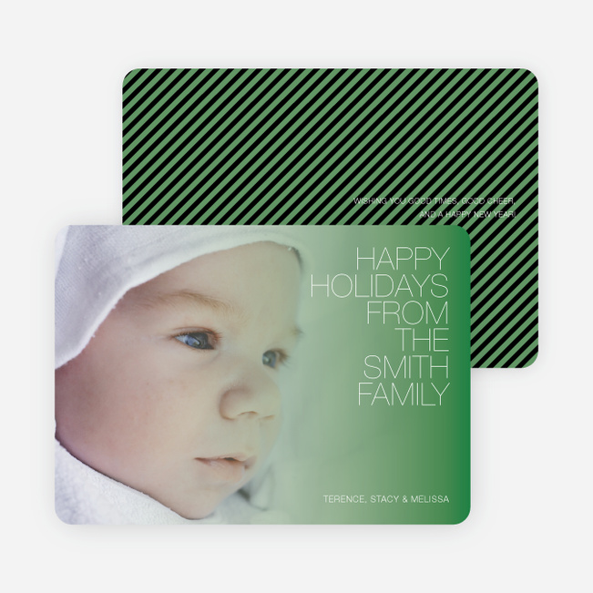 Holiday Memories Photo Cards - Asparagus Green