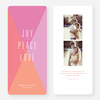 Joy Peace Love Portrait - Pink