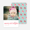 Merry & Bright Snowflake Holiday Cards - Red