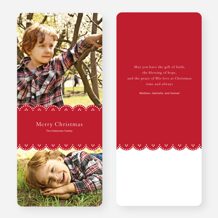 Merry Christmas Cards - Red