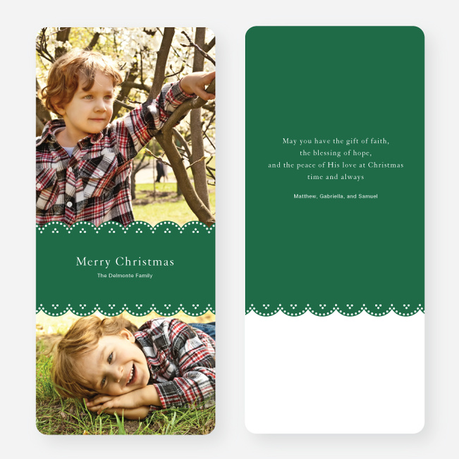 Merry Christmas Cards - Green
